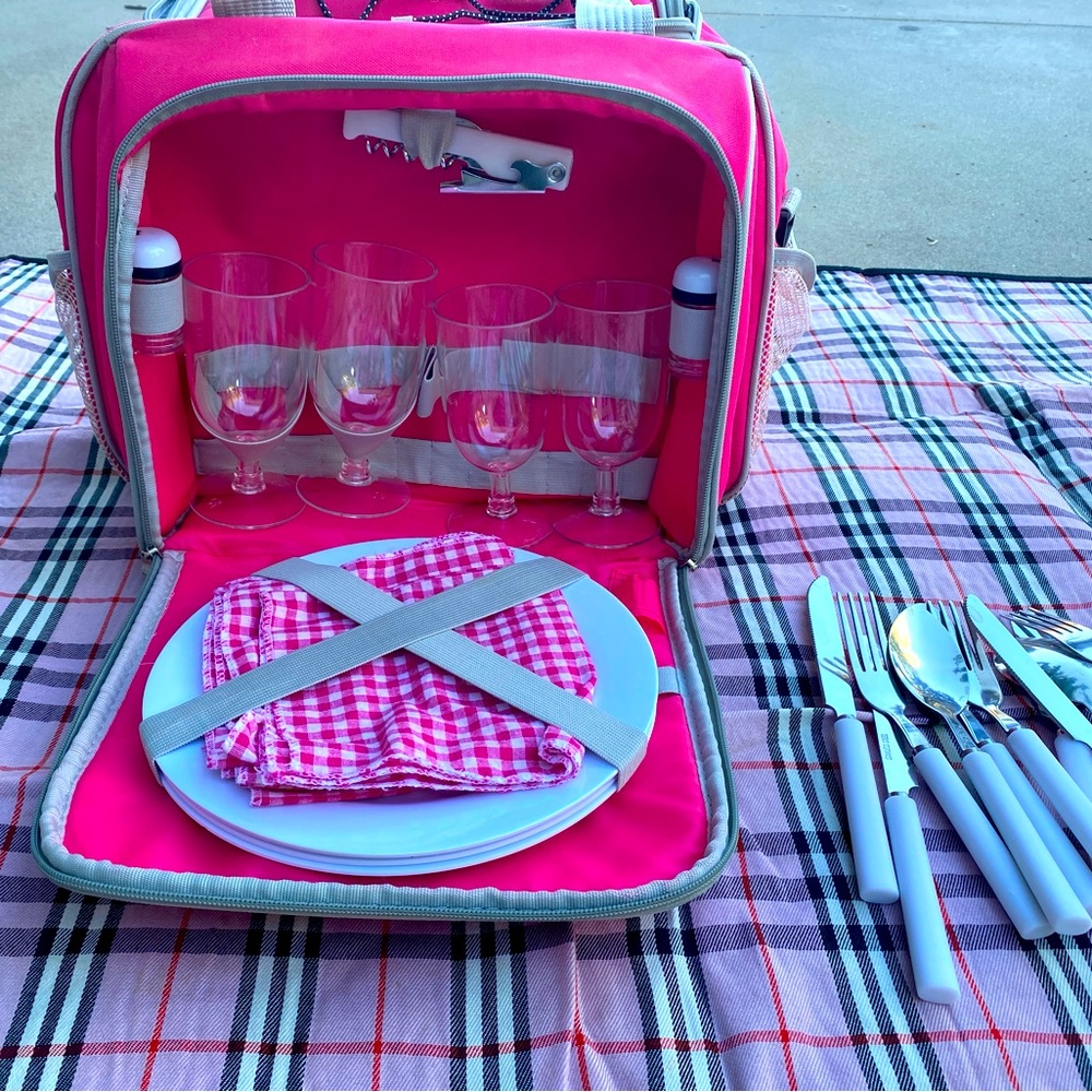 Pink picnic to go
